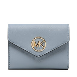 MICHAEL Michael Kors Малък дамски портфейл MICHAEL Michael Kors Greenwich 34S1GNME6L Pale Blue