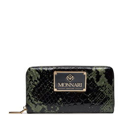 Monnari Portofel Mare de Damă Monnari PUR0140-M20 Black With Green