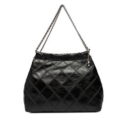 Tory Burch Ročna torba Tory Burch Fleming Soft Distressed Hobo Bag 165170 Črna