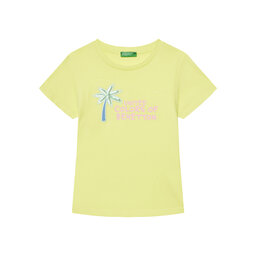 United Colors Of Benetton United Colors Of Benetton Camiseta 3I1XG10JB Amarillo Regular Fit