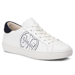Tory Burch Sportcipő Tory Burch T-Logo Sneaker 60847 Snow White/Navy 130
