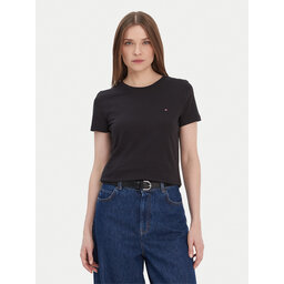 Tommy Hilfiger Tommy Hilfiger T-Shirt Heritage Crew WW0WW22043 Schwarz Regular Fit