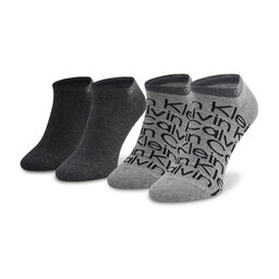Calvin Klein Vyriškų trumpų kojinių komplektas (2 poros) Calvin Klein 701218714 Mid Grey Melange 004