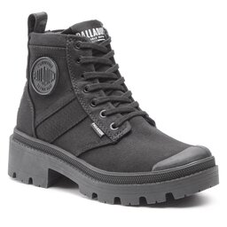 Palladium Schnürstiefeletten Palladium Pallabase Hi Army 98582-008-M Black