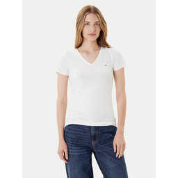 Tommy Jeans Tommy Jeans T-Shirt Tjw Skinny Stretch DW0DW09197 Λευκό Slim Fit