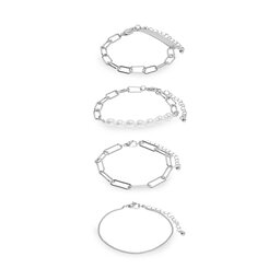 ONLY Set 4 brățări ONLY 15300934 Silver 4293038