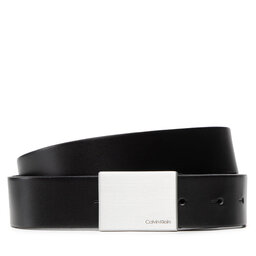Calvin Klein Pasek Męski Calvin Klein Formal Plaque Belt 3.5cm K50K504309 Czarny