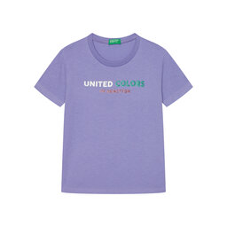United Colors Of Benetton United Colors Of Benetton T-Shirt 3I1XC10MZ Violett Regular Fit