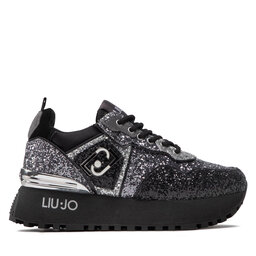 

Снікерcи Liu Jo Maxi Wonder Glitter 24 BF2103 TX007 Black 22222, Срібний