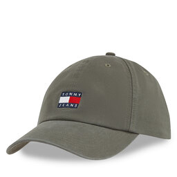 Tommy Jeans Czapka z daszkiem Tommy Jeans Tjm Heritage Cap AM0AM12020 Zielony