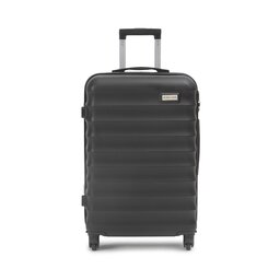 Semi Line Μεσαία Σκληρή Βαλίτσα Semi Line T5576-4 Μαύρο