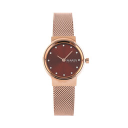 Skagen Hodinky Skagen Freja Lille Two SKW3067 Rose Gold/Burgundy