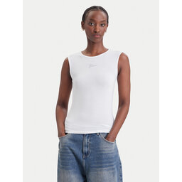 Guess Guess Top W6YP1 7K3881 Weiß Slim Fit