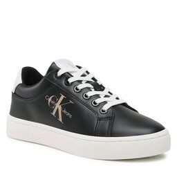 Calvin Klein Jeans Sneakersy Calvin Klein Jeans Classic Cupsole Fluo Contrast Wn YW0YW00912 Black/Ancient White