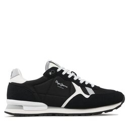 

Снікерcи Pepe Jeans Brit Man Heritage PMS30924 Black 999, Чорний