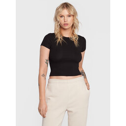 Gina Tricot Gina Tricot Marškinėliai Basic 17957 Juoda Slim Fit