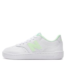 

Снікерcи New Balance BBW80WMG White/Green, Білий