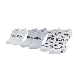 Reebok Unisex niske čarape Reebok Cl Fo Invisible Sock 3P GG6678 White/Lgsogr/White