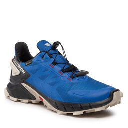Salomon Обувки Salomon Supercross 4 Gtx GORE-TEX 417320 26 V0 Nautical Blue/Black/Rainy Day