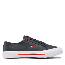 Tommy Hilfiger Tenisówki Tommy Hilfiger Core Corporate Vulc Leather FM0FM04561 Granatowy