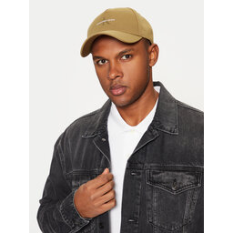 Calvin Klein Czapka z daszkiem Calvin Klein Mono Logo Print Cap K50K512140 Brązowy