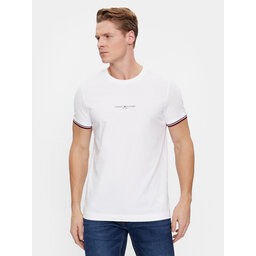 Tommy Hilfiger Tommy Hilfiger Camiseta Logo MW0MW32584 Blanco Regular Fit