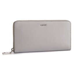 DKNY Portofel Mare de Damă DKNY Bryant New Zip Around R8313658 Grey Melange GRG