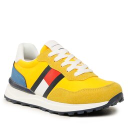 Tommy Hilfiger Sneakers Tommy Hilfiger Flag Low Cut Lace-Up Sneaker T3X9-32886-1587 M Yellow/Royal X045
