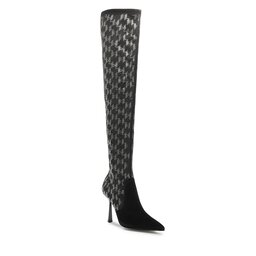 KARL LAGERFELD Botas mosqueteras KARL LAGERFELD KL31386 Black PU w/Silver