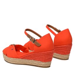 

Еспадрильї Tommy Hilfiger Basic Open Toe Mid Wedge FW0FW04785 Deep Orange SNX, Оранжевий