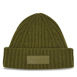 Tommy Hilfiger Čepice Tommy Hilfiger Tommy Twist Beanie AW0AW15325 Putting Green MS2