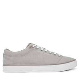 Tommy Hilfiger Sneakers aus Stoff Tommy Hilfiger Th Hi Vulc Core Low Chambray FM0FM05818 Grau