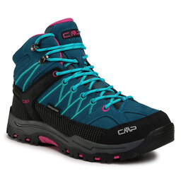 CMP Παπούτσια πεζοπορίας CMP Kids Rigel Mid Trekking Shoes Wp 3Q12944J Deep Lake-Baltic