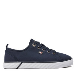 Tommy Hilfiger Tenisówki Tommy Hilfiger Vulc Canvas Sneaker FW0FW08063 Granatowy