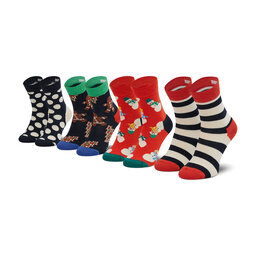 

Набір 4 пар високих дитячих шкарпеток Happy Socks XKHOL09-6500 Cиній