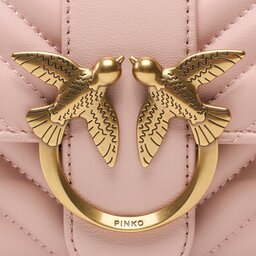 

Сумка Pinko Love Icon Mini Cl 100059 A0GK Cipria -Antique Gold O81Q, Рожевий
