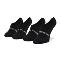 Skechers Pack de 2 pares de calcetines tobilleros Skechers SK44008 Black 9999