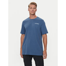adidas adidas Marškinėliai Terrex Graphic MTN 2.0 IM8354 Mėlyna Regular Fit