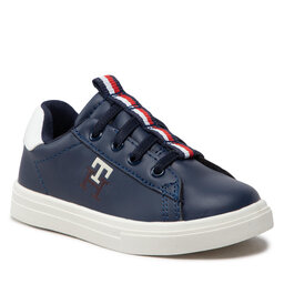 Tommy Hilfiger Сникърси Tommy Hilfiger Low Cut lace-Up Sneaker T1B9-32457-1355 S Blue/White X007