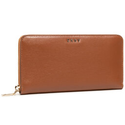 DKNY Portofel Mare de Damă DKNY Bryant New Zip Around R8313658 Caramel 237