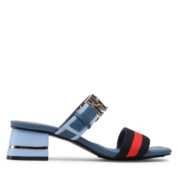 

Шльопанці Tommy Hilfiger Hardware Block Mid Heel Combo FW0FW07018 Blue Coast DBX, Cиній