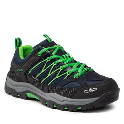 CMP Botas de trekking CMP Rigel Low Trekking Shoe Kids Wp 3Q54554J B.Blue/Gecko 51AK