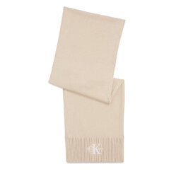 Calvin Klein Jeans Sál Calvin Klein Jeans Monologo Embro Knit Scarf K60K611262 Ivory YBI