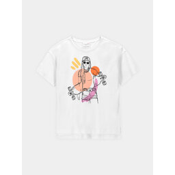 Coccodrillo Coccodrillo Marškinėliai WC4143202CEJ Balta Regular Fit