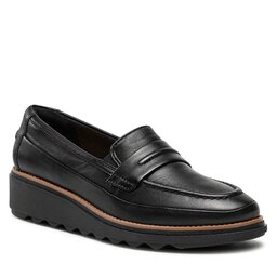 Clarks Halbschuhe Clarks Sharon Aster 261751834 Black Leather