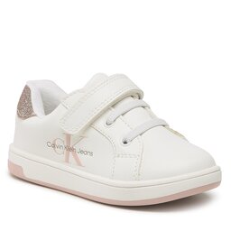 Calvin Klein Jeans Αθλητικά Calvin Klein Jeans Low Cut Lace-Up V1A9-80235-1439 White/Pink X134