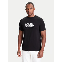 KARL LAGERFELD KARL LAGERFELD Póló 755087 553235 Fekete Regular Fit
