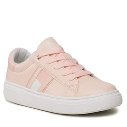 Tommy Hilfiger Tenisice Tommy Hilfiger Flag Low Cut Lace-Up Sneaker T3A9-32703-1355 S Pink 302