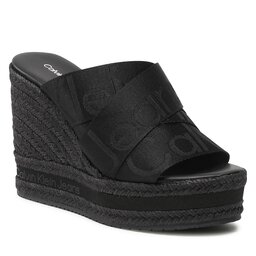 Calvin Klein Jeans Εσπαντρίγιες Calvin Klein Jeans Wedge Sandal Webbing YW0YW00961 Black DBS