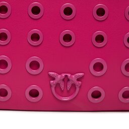 

Сумка Pinko Flat Classic Vitello Seta + Vele 100455 A17M Pink Pinko/Antique Gold N17Q, Рожевий